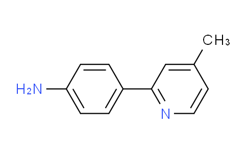 CAS No. 18471-74-4, 4-(4-Methylpyridin-2-yl)aniline