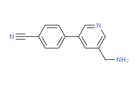 CAS No. 1346691-62-0, 4-(5-(Aminomethyl)pyridin-3-yl)benzonitrile