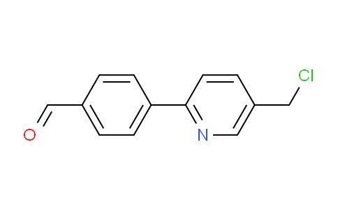 CAS No. 886361-70-2, 4-(5-(Chloromethyl)pyridin-2-yl)benzaldehyde