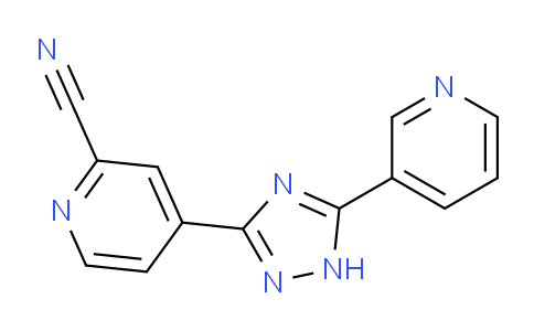 CAS No. 2044706-68-3, 4-(5-(Pyridin-3-yl)-1H-1,2,4-triazol-3-yl)picolinonitrile