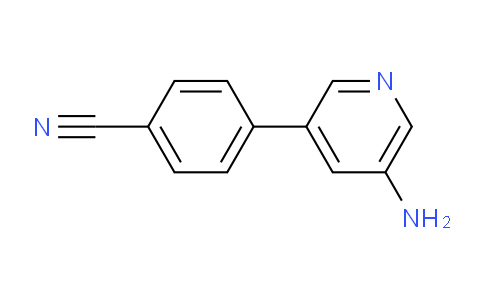 CAS No. 1246350-47-9, 4-(5-Aminopyridin-3-yl)benzonitrile