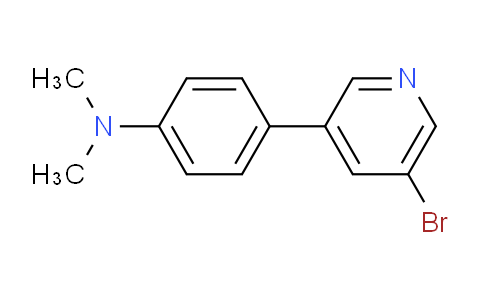 CAS No. 947533-37-1, 4-(5-Bromopyridin-3-yl)-N,N-dimethylaniline