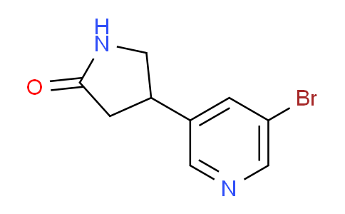 CAS No. 1367022-58-9, 4-(5-Bromopyridin-3-yl)pyrrolidin-2-one