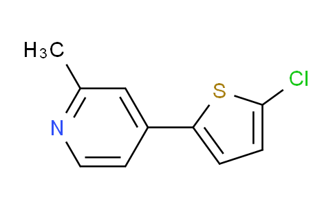 CAS No. 1187169-96-5, 4-(5-Chlorothiophen-2-yl)-2-methylpyridine