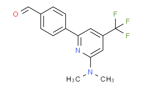 CAS No. 1311278-58-6, 4-(6-(Dimethylamino)-4-(trifluoromethyl)pyridin-2-yl)benzaldehyde