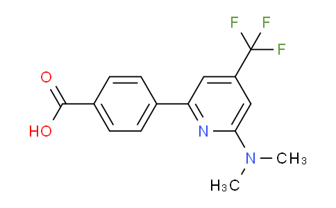 CAS No. 1208081-55-3, 4-(6-(Dimethylamino)-4-(trifluoromethyl)pyridin-2-yl)benzoic acid