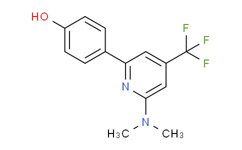 CAS No. 1299607-82-1, 4-(6-(Dimethylamino)-4-(trifluoromethyl)pyridin-2-yl)phenol