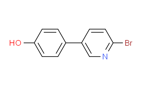 CAS No. 1142193-70-1, 4-(6-Bromopyridin-3-yl)phenol