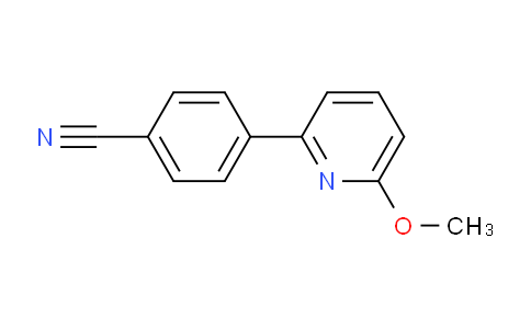 CAS No. 1187163-92-3, 4-(6-Methoxypyridin-2-yl)benzonitrile