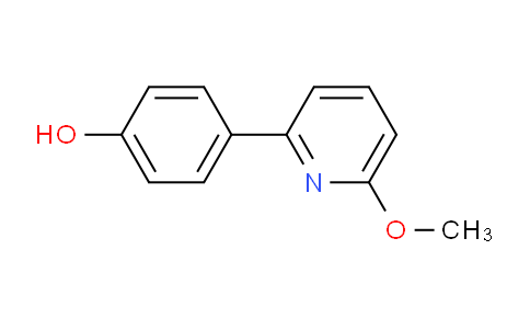 CAS No. 1269186-42-6, 4-(6-Methoxypyridin-2-yl)phenol