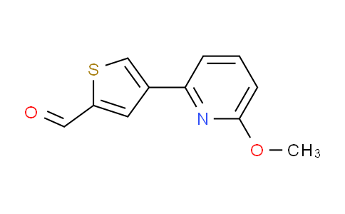 CAS No. 1951444-52-2, 4-(6-Methoxypyridin-2-yl)thiophene-2-carbaldehyde