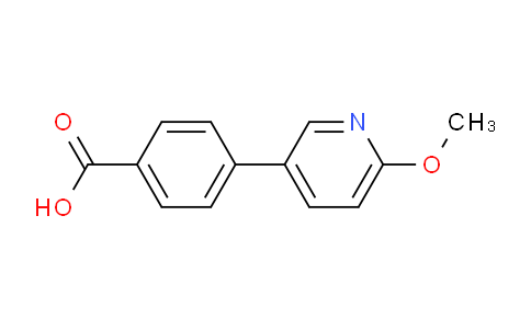 CAS No. 219671-80-4, 4-(6-Methoxypyridin-3-yl)benzoic acid
