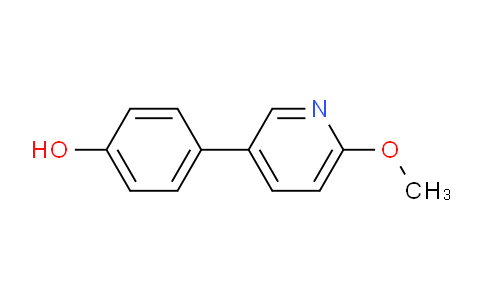 CAS No. 1555363-27-3, 4-(6-Methoxypyridin-3-yl)phenol