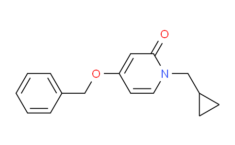 CAS No. 1127499-01-7, 4-(Benzyloxy)-1-(cyclopropylmethyl)pyridin-2(1H)-one