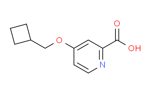 CAS No. 1385696-53-6, 4-(Cyclobutylmethoxy)picolinic acid