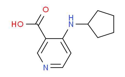 CAS No. 1535442-41-1, 4-(Cyclopentylamino)nicotinic acid