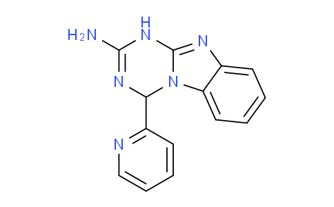 CAS No. 305341-38-2, 4-(Pyridin-2-yl)-1,4-dihydrobenzo[4,5]imidazo[1,2-a][1,3,5]triazin-2-amine
