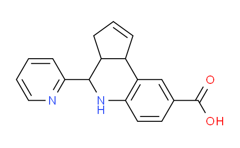 CAS No. 1212166-37-4, 4-(Pyridin-2-yl)-3a,4,5,9b-tetrahydro-3H-cyclopenta[c]quinoline-8-carboxylic acid