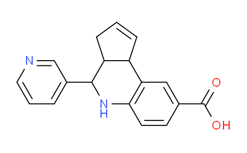 CAS No. 950187-45-8, 4-(Pyridin-3-yl)-3a,4,5,9b-tetrahydro-3H-cyclopenta[c]quinoline-8-carboxylic acid