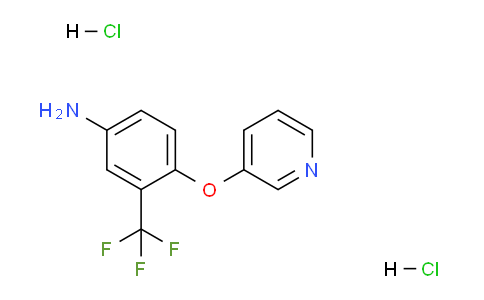 CAS No. 1185297-45-3, 4-(Pyridin-3-yloxy)-3-(trifluoromethyl)aniline dihydrochloride