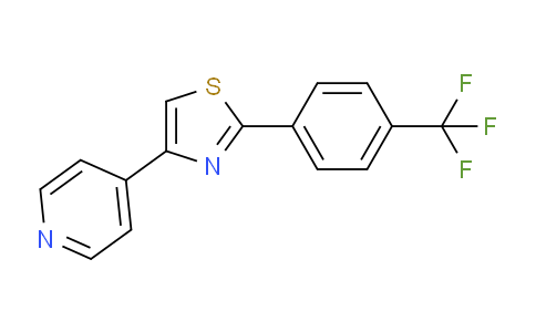 CAS No. 1421262-11-4, 4-(Pyridin-4-yl)-2-(4-(trifluoromethyl)phenyl)thiazole