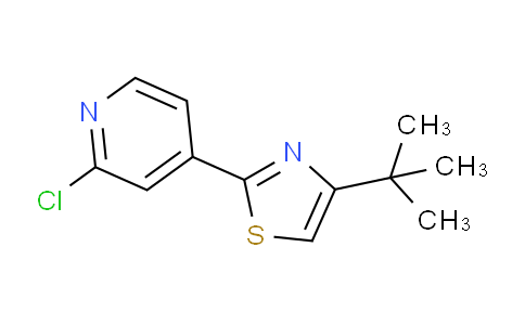 CAS No. 1431729-71-3, 4-(tert-Butyl)-2-(2-chloropyridin-4-yl)thiazole