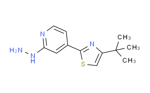 CAS No. 1708250-38-7, 4-(tert-Butyl)-2-(2-hydrazinylpyridin-4-yl)thiazole