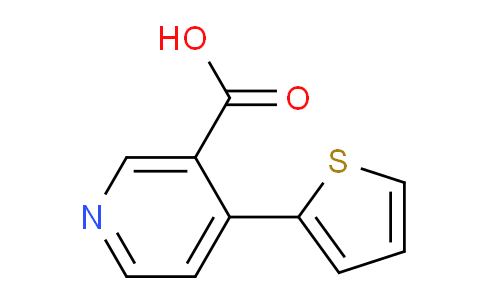 CAS No. 1261970-02-8, 4-(Thiophen-2-yl)nicotinic acid