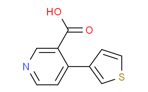 CAS No. 1261957-67-8, 4-(Thiophen-3-yl)nicotinic acid