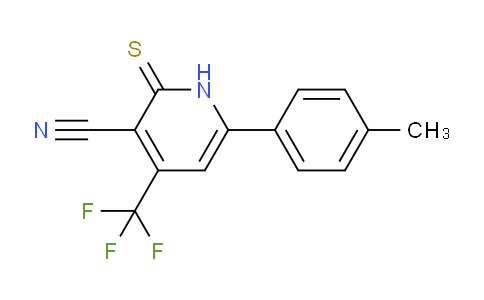 CAS No. 608491-88-9, 4-(Trifluoromethyl)-1,2-dihydro-2-thioxo-6-p-tolylpyridine-3-carbonitrile