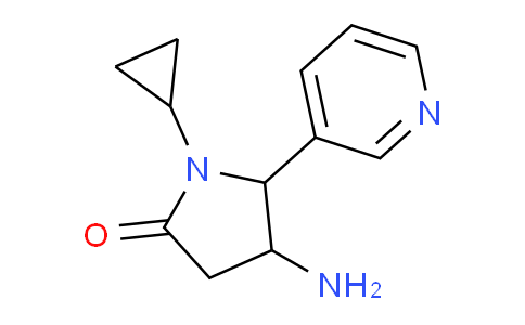 CAS No. 1310126-60-3, 4-Amino-1-cyclopropyl-5-(pyridin-3-yl)pyrrolidin-2-one