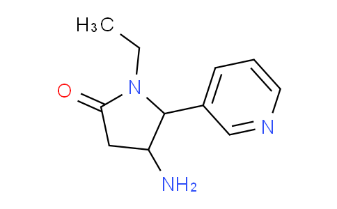 CAS No. 1310126-54-5, 4-Amino-1-ethyl-5-(pyridin-3-yl)pyrrolidin-2-one