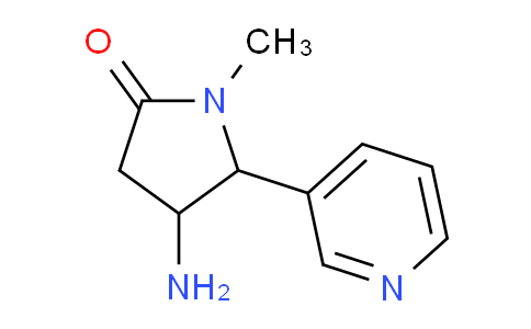 CAS No. 1310101-60-0, 4-Amino-1-methyl-5-(pyridin-3-yl)pyrrolidin-2-one