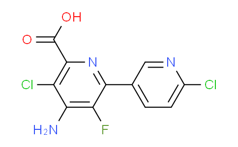 CAS No. 496852-38-1, 4-Amino-5,6'-dichloro-3-fluoro-[2,3'-bipyridine]-6-carboxylic acid