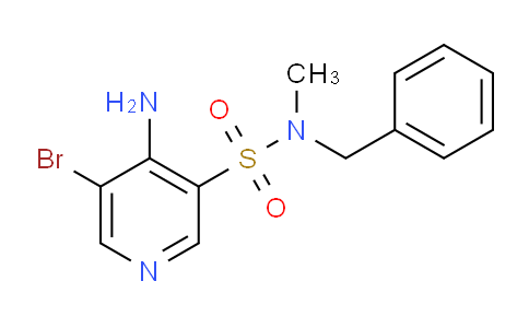 CAS No. 1352529-44-2, 4-Amino-N-benzyl-5-bromo-N-methylpyridine-3-sulfonamide
