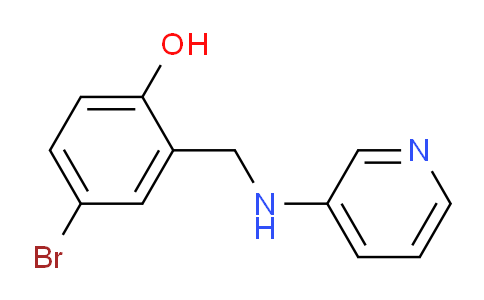 CAS No. 634594-46-0, 4-Bromo-2-((pyridin-3-ylamino)methyl)phenol
