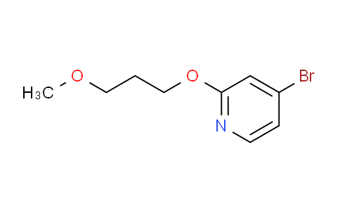 CAS No. 865156-55-4, 4-Bromo-2-(3-methoxypropoxy)pyridine