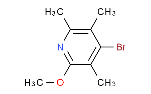 CAS No. 640721-53-5, 4-Bromo-2-methoxy-3,5,6-trimethylpyridine
