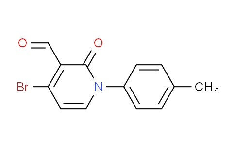 CAS No. 1088987-97-6, 4-Bromo-2-oxo-1-(p-tolyl)-1,2-dihydropyridine-3-carbaldehyde