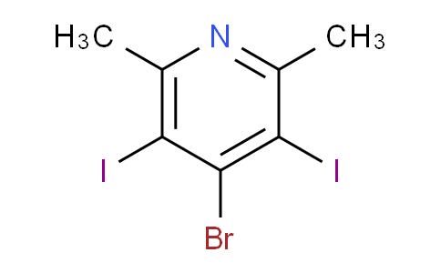 CAS No. 98273-60-0, 4-Bromo-3,5-diiodo-2,6-dimethylpyridine