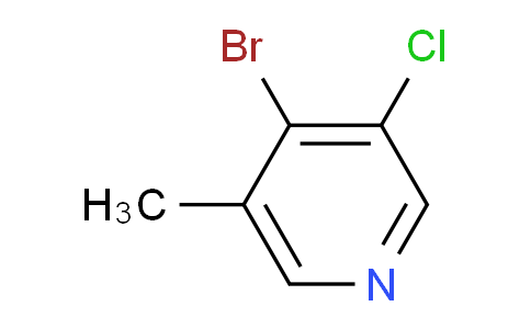 CAS No. 1211590-00-9, 4-Bromo-3-chloro-5-methylpyridine
