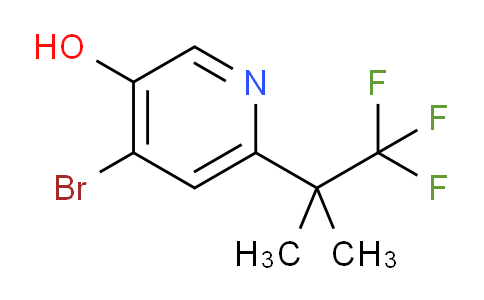 CAS No. 1801439-27-9, 4-Bromo-6-(1,1,1-trifluoro-2-methylpropan-2-yl)pyridin-3-ol