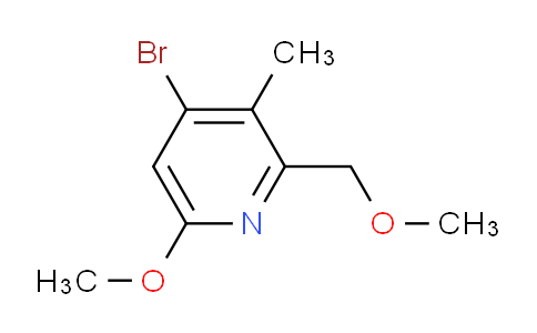 CAS No. 905557-12-2, 4-Bromo-6-methoxy-2-(methoxymethyl)-3-methylpyridine