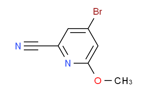 CAS No. 1807164-93-7, 4-Bromo-6-methoxypicolinonitrile