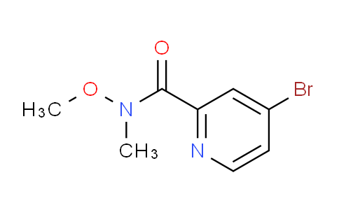 CAS No. 1005342-94-8, 4-Bromo-N-methoxy-N-methylpicolinamide