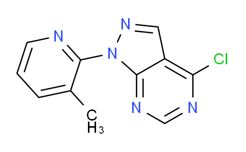CAS No. 1207832-52-7, 4-Chloro-1-(3-methylpyridin-2-yl)-1H-pyrazolo[3,4-d]pyrimidine