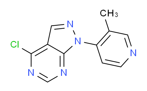 CAS No. 1207827-22-2, 4-Chloro-1-(3-methylpyridin-4-yl)-1H-pyrazolo[3,4-d]pyrimidine