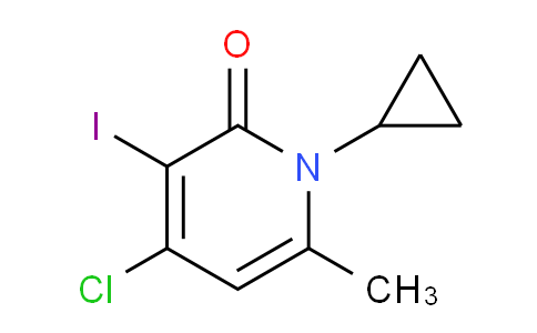 CAS No. 1774904-58-3, 4-Chloro-1-cyclopropyl-3-iodo-6-methylpyridin-2(1H)-one