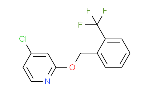 CAS No. 1346707-18-3, 4-Chloro-2-((2-(trifluoromethyl)benzyl)oxy)pyridine
