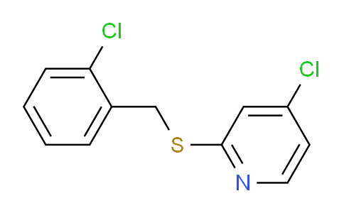 CAS No. 1346707-49-0, 4-Chloro-2-((2-chlorobenzyl)thio)pyridine